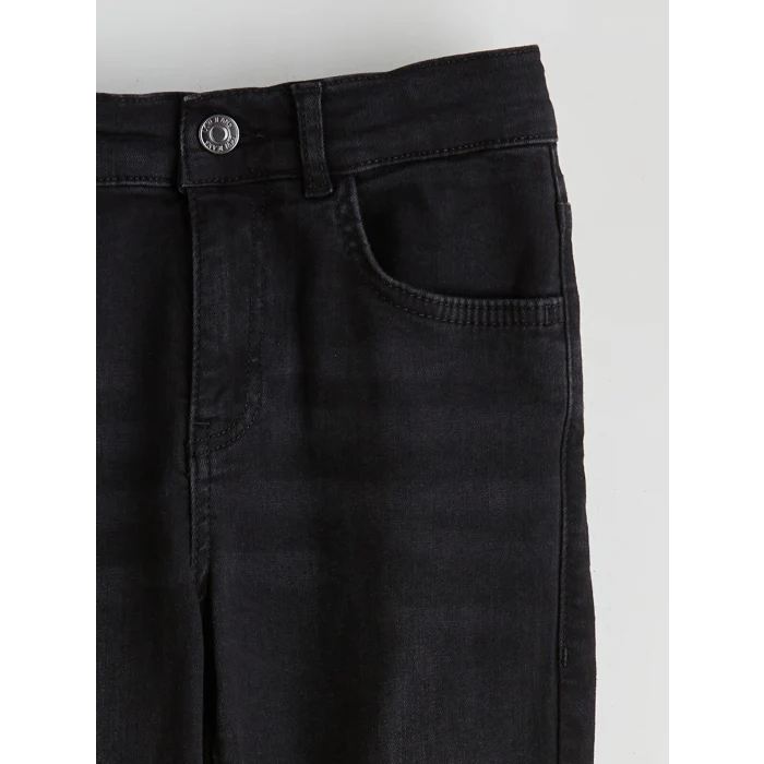 LCW Kids Siyah Super Skinny Fit Erkek Çocuk Jean Pantolon