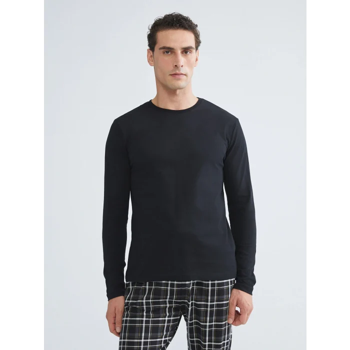 LC WAIKIKI Siyah Standart Kalıp Erkek Pijama Takımı