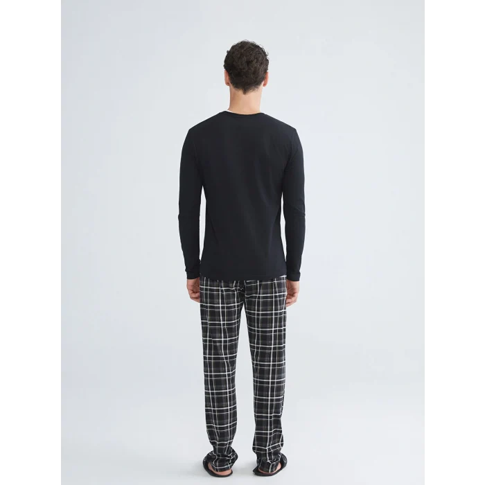 LC WAIKIKI Siyah Standart Kalıp Erkek Pijama Takımı