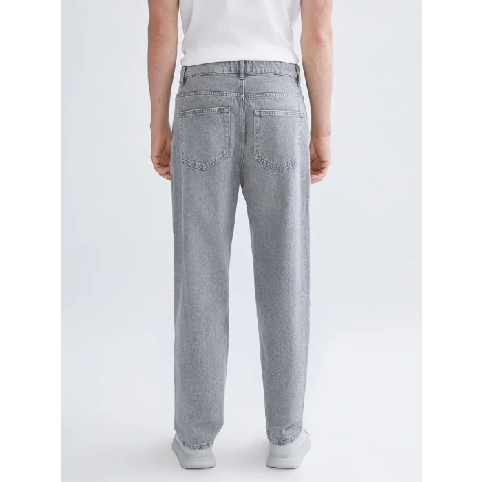 LCW Jeans Gri Baggy Fit Erkek Jean Pantolon