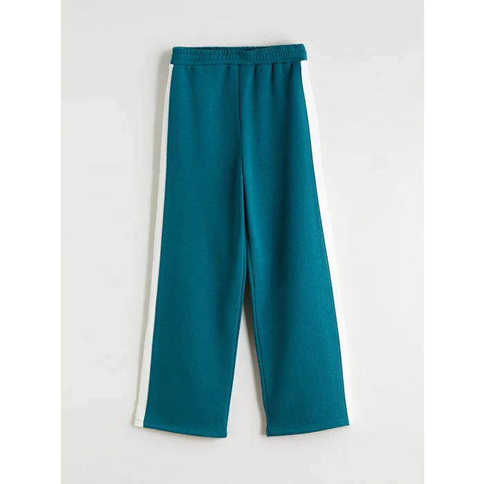 LCW Kids Petrol Beli Lastikli Kız Çocuk Eşofman Alt