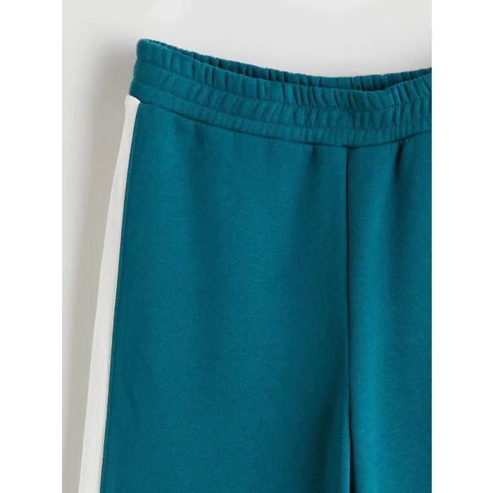 LCW Kids Petrol Beli Lastikli Kız Çocuk Eşofman Alt