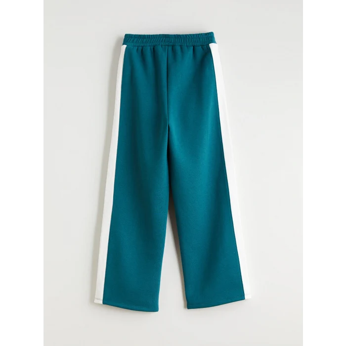 LCW Kids Petrol Beli Lastikli Kız Çocuk Eşofman Alt