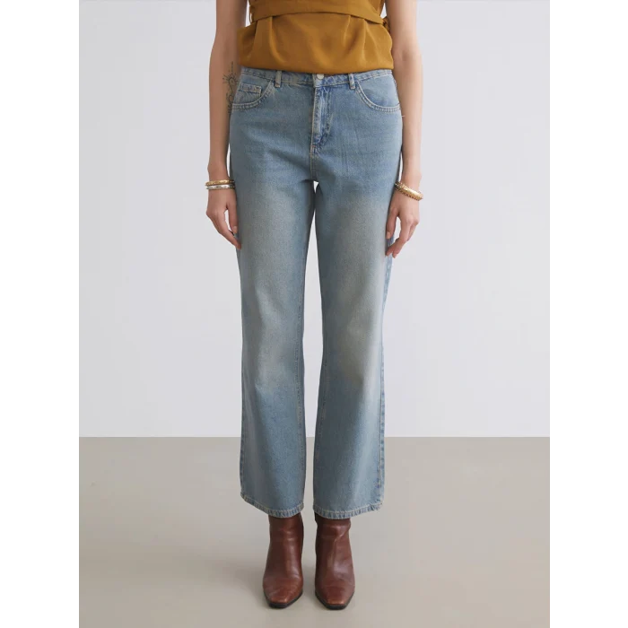 LCW Jeans İndigo Wideleg Kadın Jean Pantolon