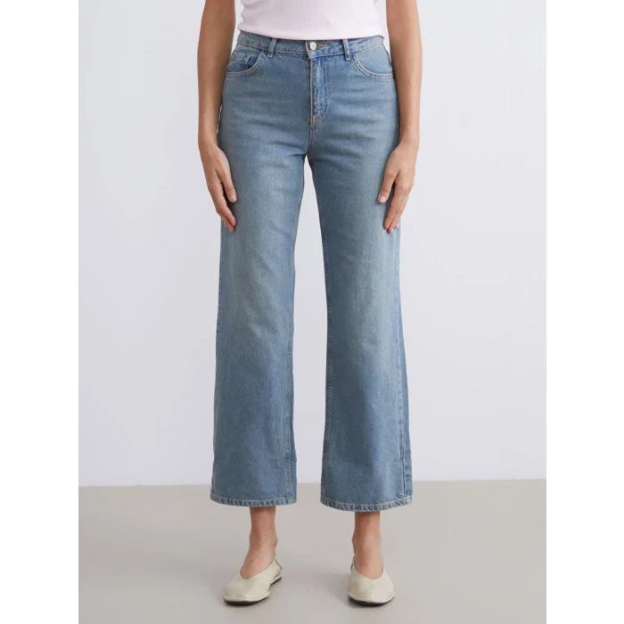 LCW Jeans İndigo Wideleg Kadın Jean Pantolon