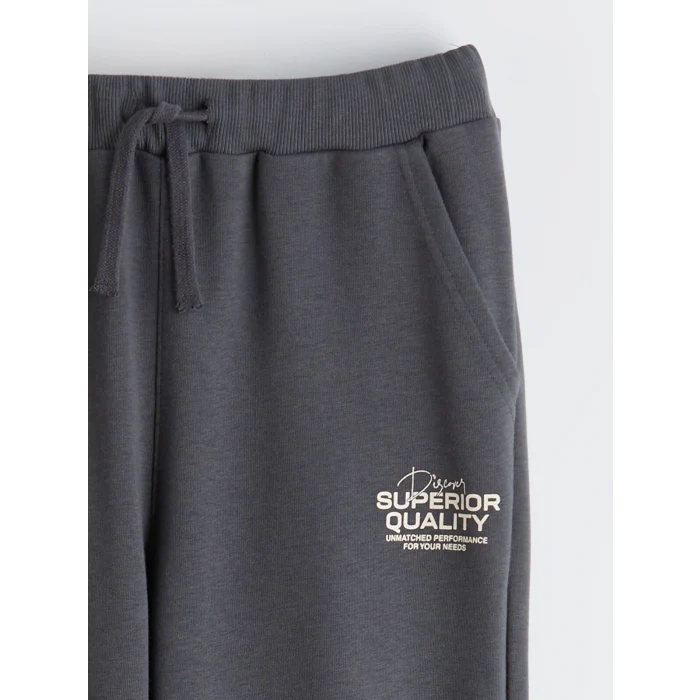 LCW Kids Antrasit Beli Lastikli Erkek Çocuk Jogger Eşofman Altı