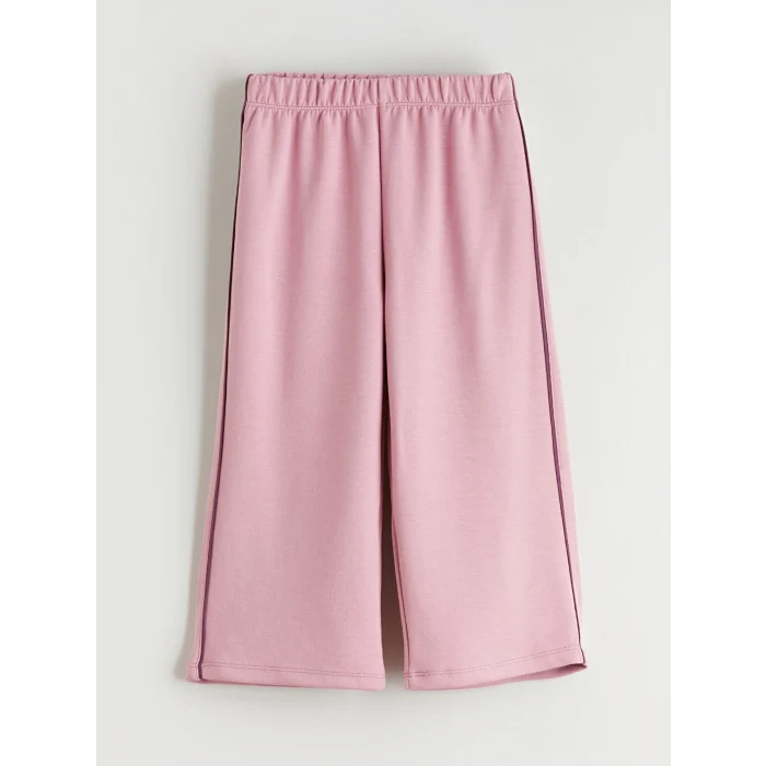 LCW Kids Lila Bisiklet Yaka Kız Çocuk Sweatshirt ve Eşofman Altı