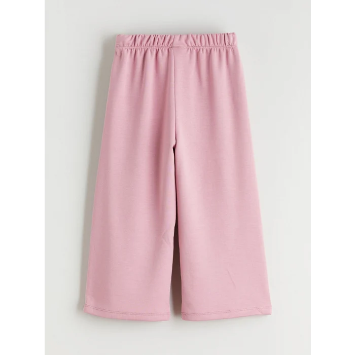 LCW Kids Lila Bisiklet Yaka Kız Çocuk Sweatshirt ve Eşofman Altı