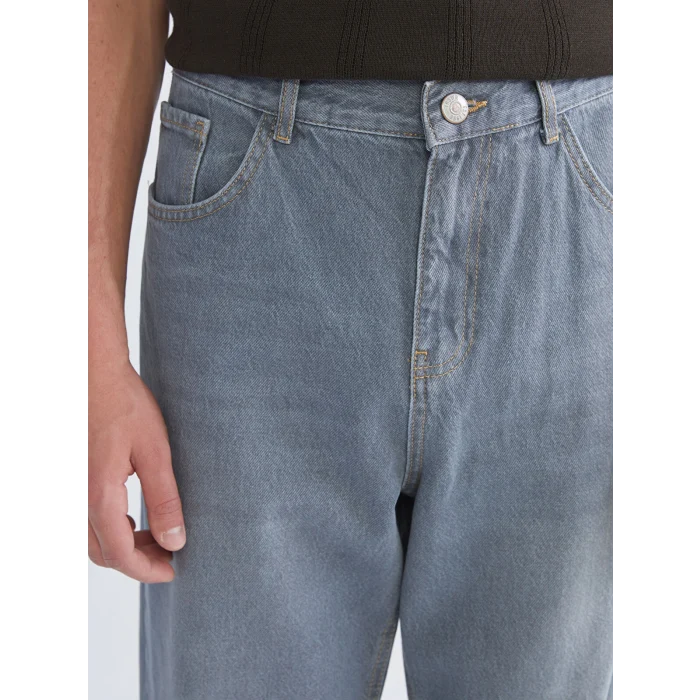 LCW Jeans Gri Baggy Fit Erkek Jean Pantolon