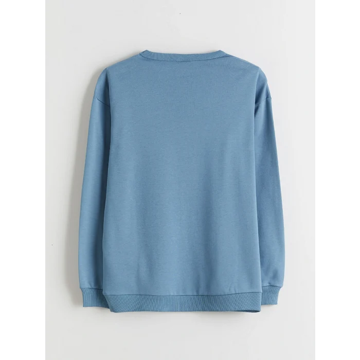 LCW Kids İndigo Bisiklet Yaka Erkek Çocuk Tişört