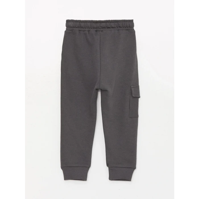 LCW baby Kırmızı Bisiklet Yaka Uzun Kollu Baskılı Erkek Bebek Sweatshirt ve Pantolon 2li Takım