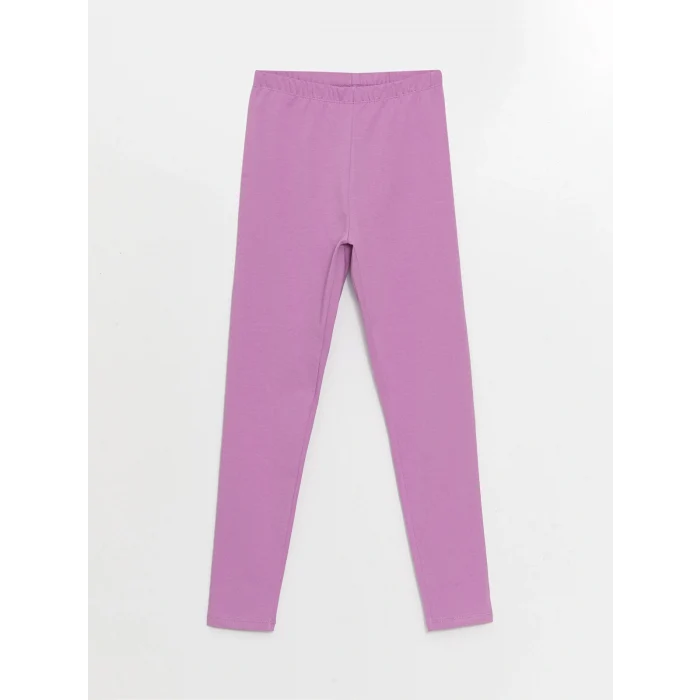 LCW Kids Pembe Beli Lastikli Basic Kız Çocuk Tayt