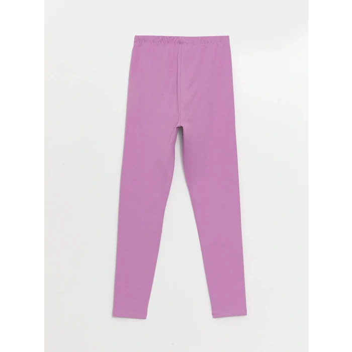 LCW Kids Pembe Beli Lastikli Basic Kız Çocuk Tayt