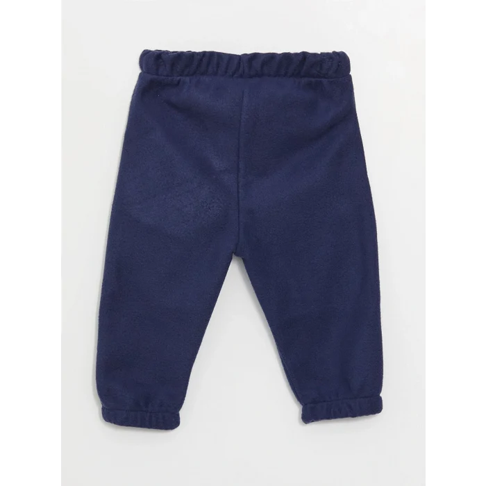 LCW baby Yeşil Bisiklet Yaka Uzun Kollu Baskılı Erkek Bebek Sweatshirt ve Pantolon 2li Takım