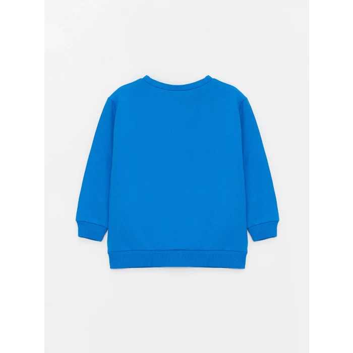 LCW baby Turuncu Baskılı Uzun Kollu Erkek Bebek Sweatshirt 2li