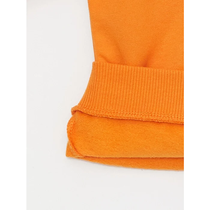 LCW baby Turuncu Baskılı Uzun Kollu Erkek Bebek Sweatshirt 2li