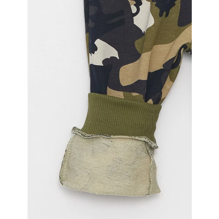 LCW baby Gri Uzun Kollu Erkek Bebek Hoodie ve Eşofman Altı 2li Takım