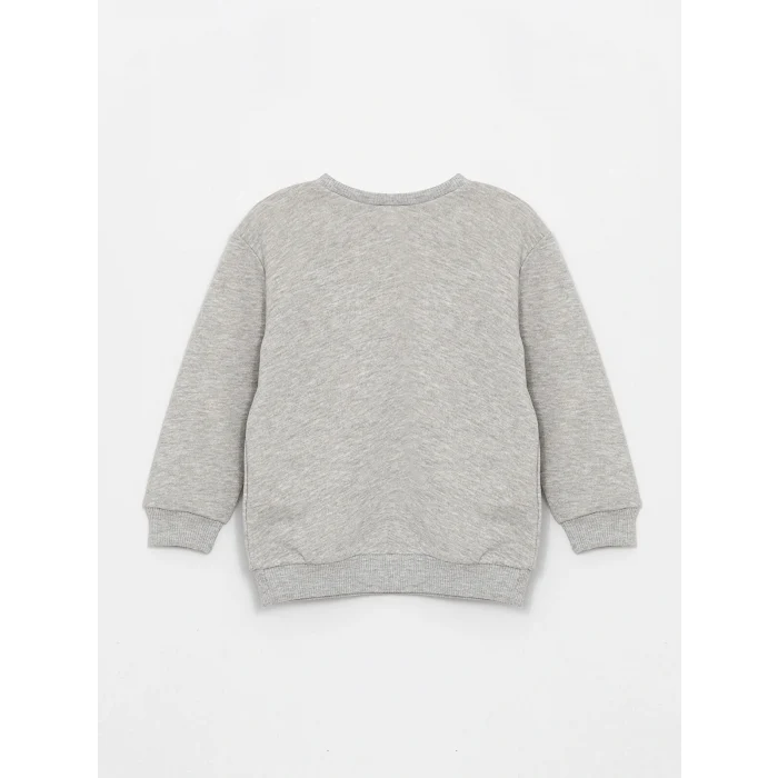 LCW baby Turuncu Bisiklet Yaka Baskılı Uzun Kollu Erkek Bebek Sweatshirt 2li