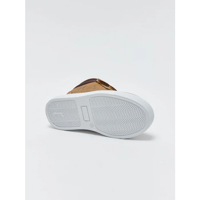 LCW STEPS Bej Baskılı Cırt Cırtlı Erkek Bebek Bot