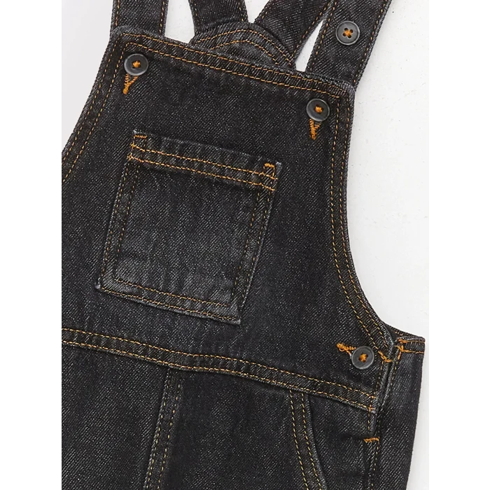 LCW baby Antrasit Kare Yaka Basic Erkek Bebek Jean Salopet