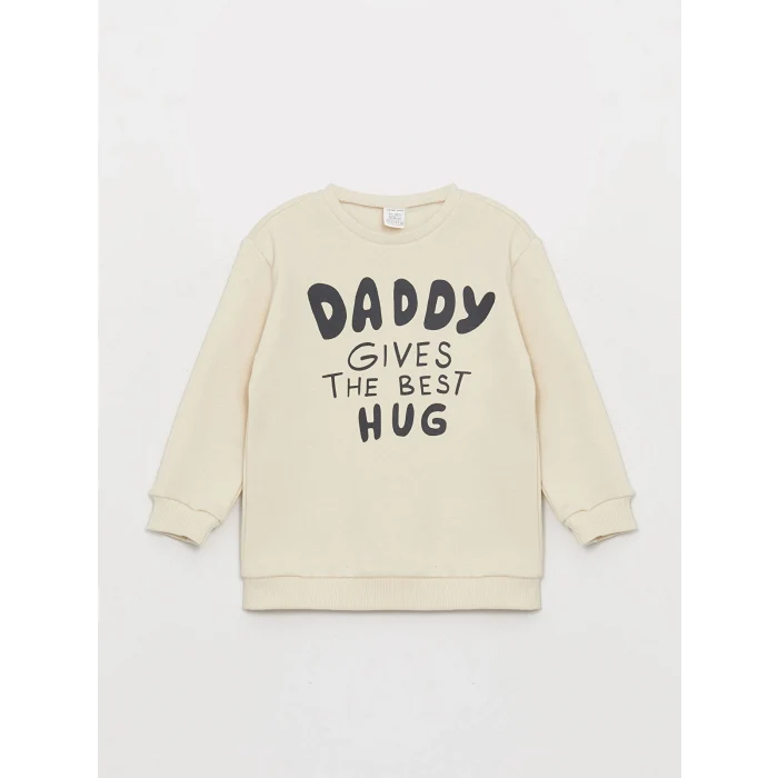 LCW baby Kırmızı Baskılı Uzun Kollu Erkek Bebek Sweatshirt 2li