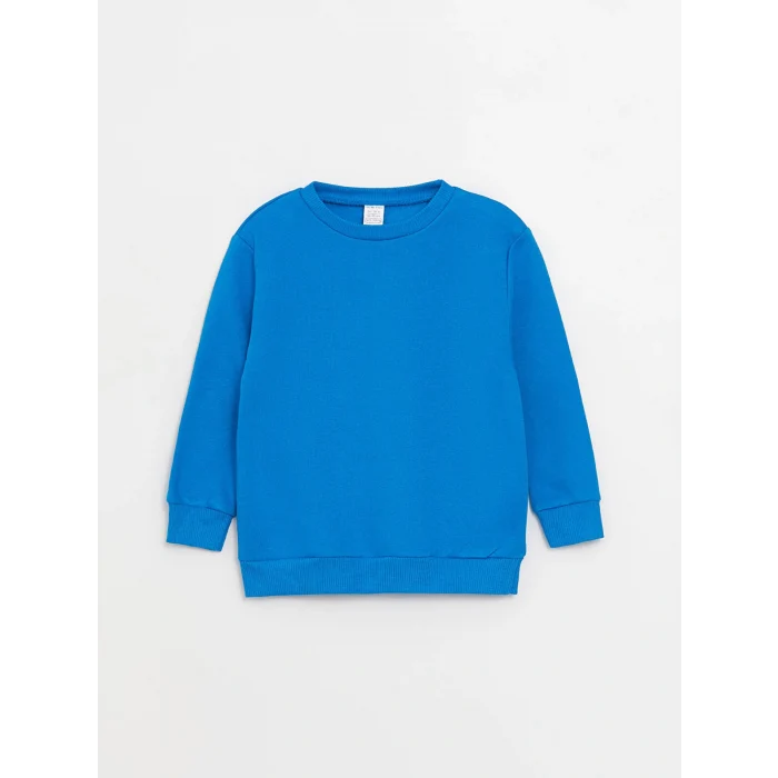 LCW baby Gri Bisiklet Yaka Uzun Kollu Erkek Bebek Sweatshirt 2li