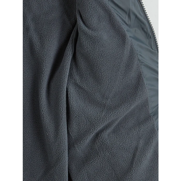 LCW Kids Gri Kapüşonlu Erkek Çocuk Şişme Mont