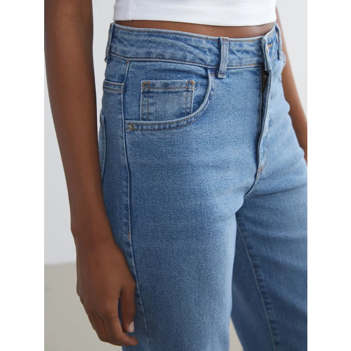 LCW Jeans İndigo Wideleg Kadın Jean Pantolon