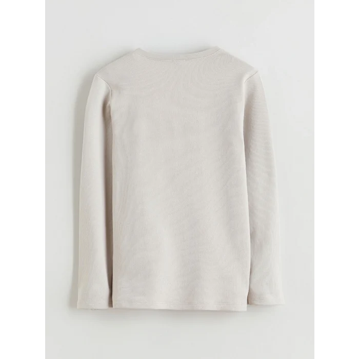 LCW Kids Gri Bisiklet Yaka Erkek Çocuk Pijama Takımı