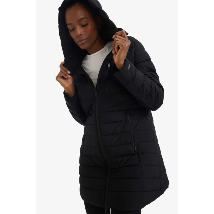 Defacto C6035AXBK81 Siyah DeFactoFit Su İtici Regular Fit Kapüşonlu Şişme Parka Mont