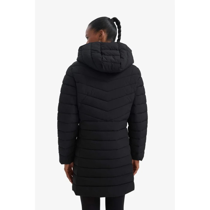 Defacto C6035AXBK81 Siyah DeFactoFit Su İtici Regular Fit Kapüşonlu Şişme Parka Mont