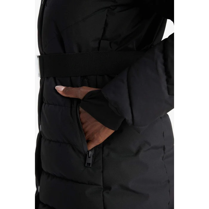 Defacto C8505AXBK81 Siyah DeFactoFit Su İtici Regular Fit Kapüşonlu Parka Mont
