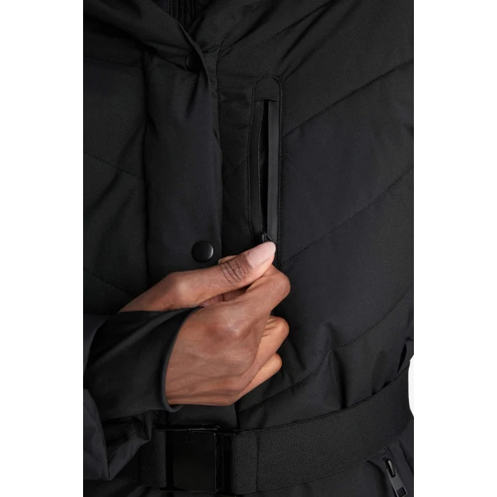 Defacto C8505AXBK81 Siyah DeFactoFit Su İtici Regular Fit Kapüşonlu Parka Mont