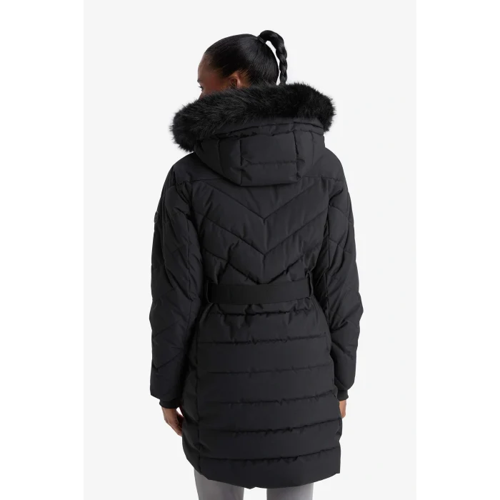 Defacto C8505AXBK81 Siyah DeFactoFit Su İtici Regular Fit Kapüşonlu Parka Mont