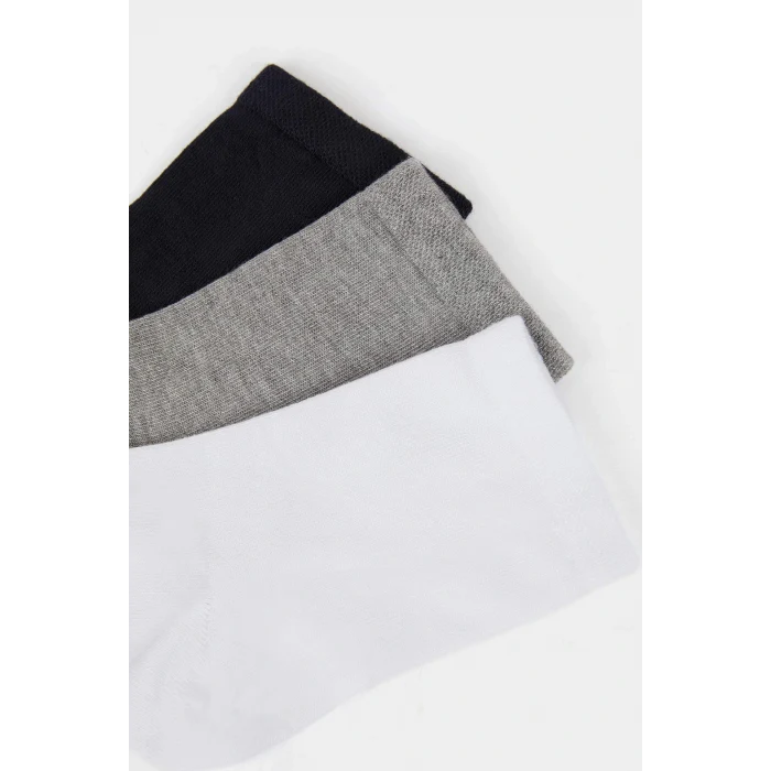 Defacto F5314AXKR1 Çok Renkli Erkek Dikişsiz 3lü Bambu Soket Çorap