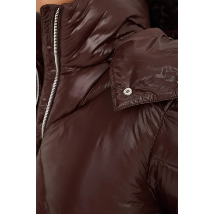 Defacto F2823AXBN530 Kahve Su Geçirmez Regular Fit Kapüşonlu Mont