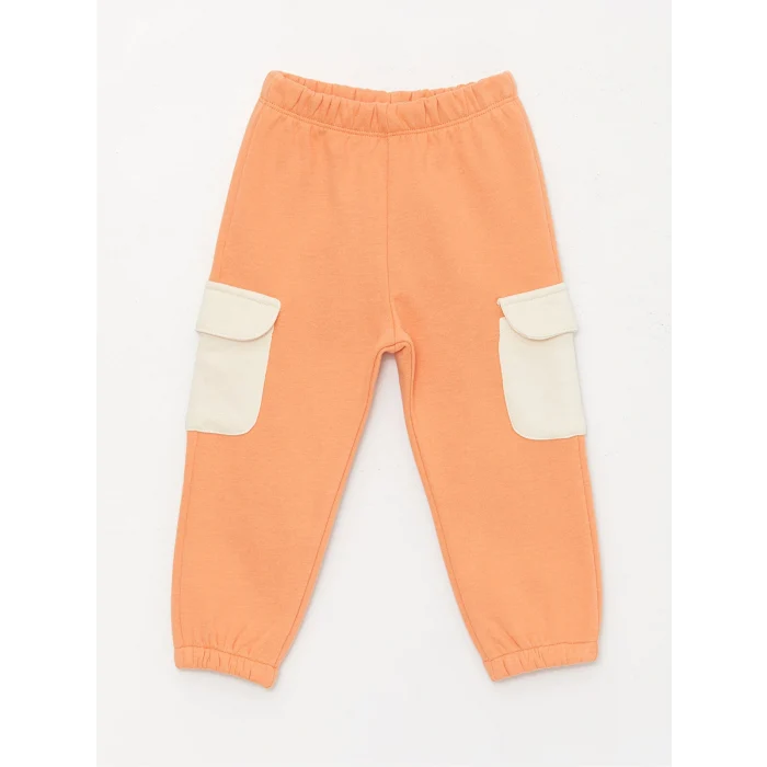 LCW baby Mercan Bisiklet Yaka Kız Bebek Sweatshirt ve Eşofman Alt 2li