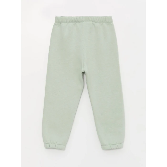 LCW baby Yeşil Beli Lastikli Basic Kız Bebek Eşofman Alt