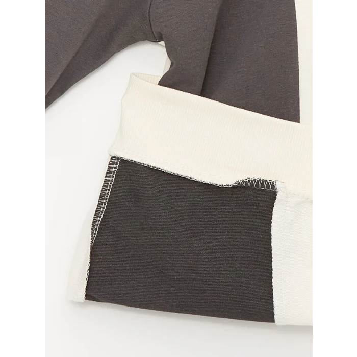 LCW Kids Ekru Baskılı Uzun Kollu Kız Çocuk Hoodie