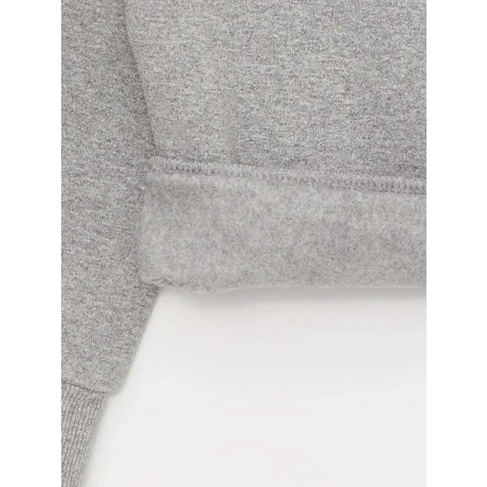 LCW Kids Gri Bisiklet Yaka Baskılı Uzun Kollu Kız Çocuk Sweatshirt