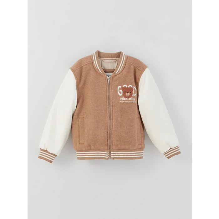 LCW Kids Bej Kolej Yaka Kız Çocuk Mont