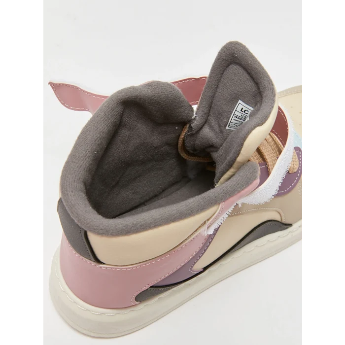 LCW STEPS Karışık Cırt Cırtlı Renk Bloklu Kız Çocuk Bilekli Spor Ayakkabı