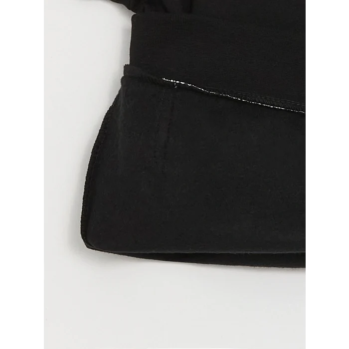 LCW Kids Siyah Baskılı Uzun Kollu Erkek Çocuk Hoodie