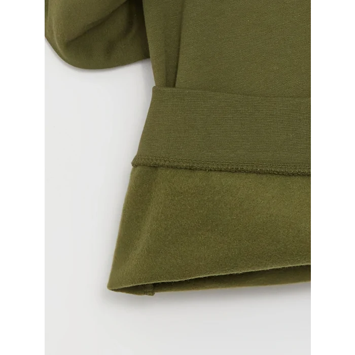 LCW Kids Yeşil Baskılı Uzun Kollu Erkek Çocuk Hoodie