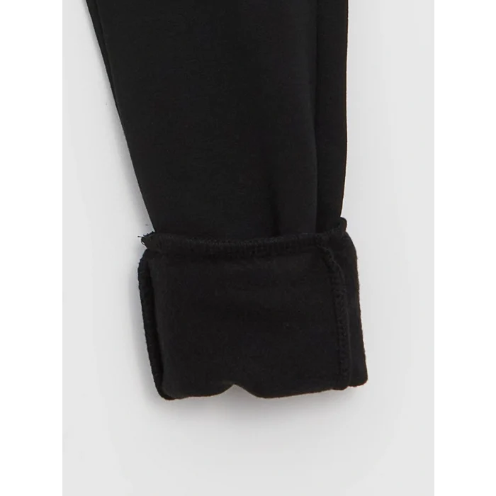 LCW Kids Siyah Beli Lastikli Erkek Çocuk Kargo Eşofman Altı