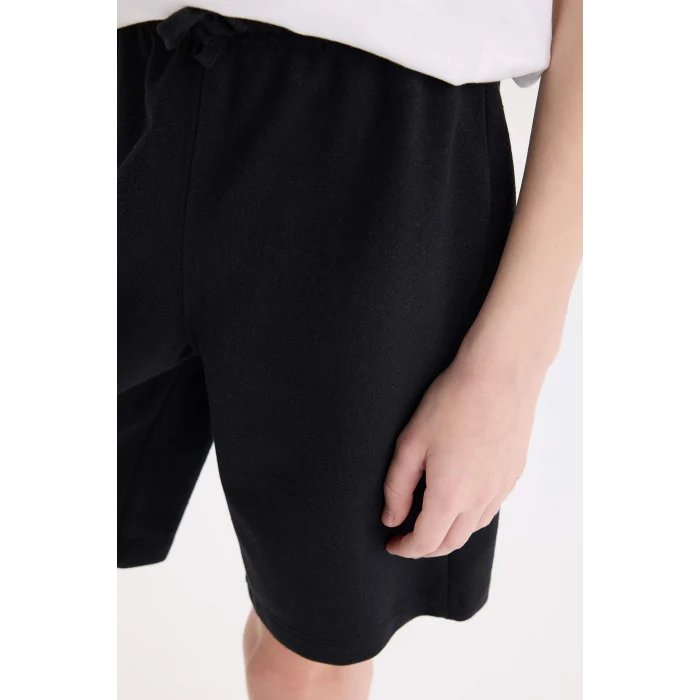 Defacto E6892A8BK27 Siyah Erkek Çocuk Beli Lastikli Şort