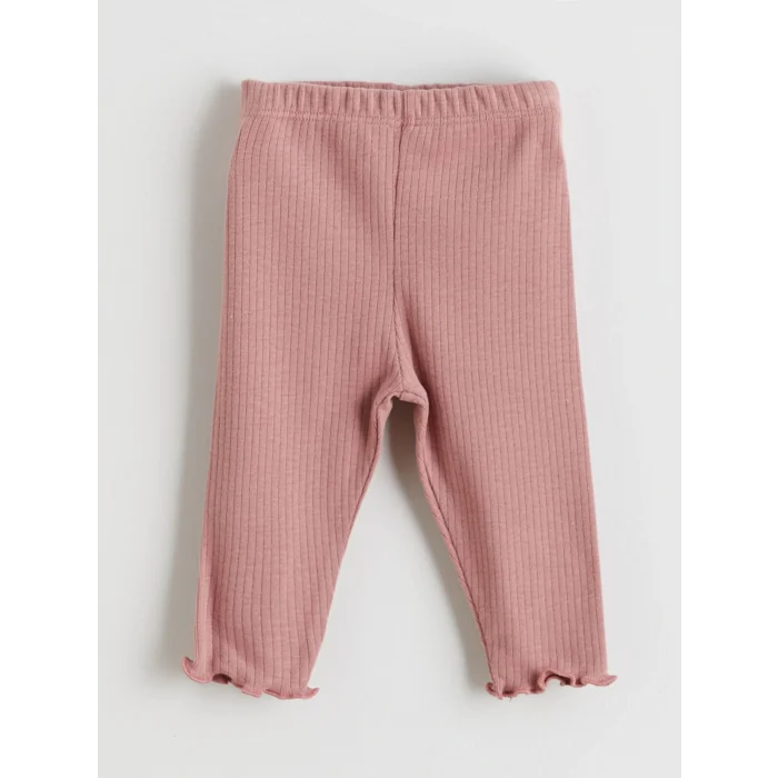 LC WAIKIKI Pembe Baskılı Kız Bebek Sweatshirt ve Tayt 2li