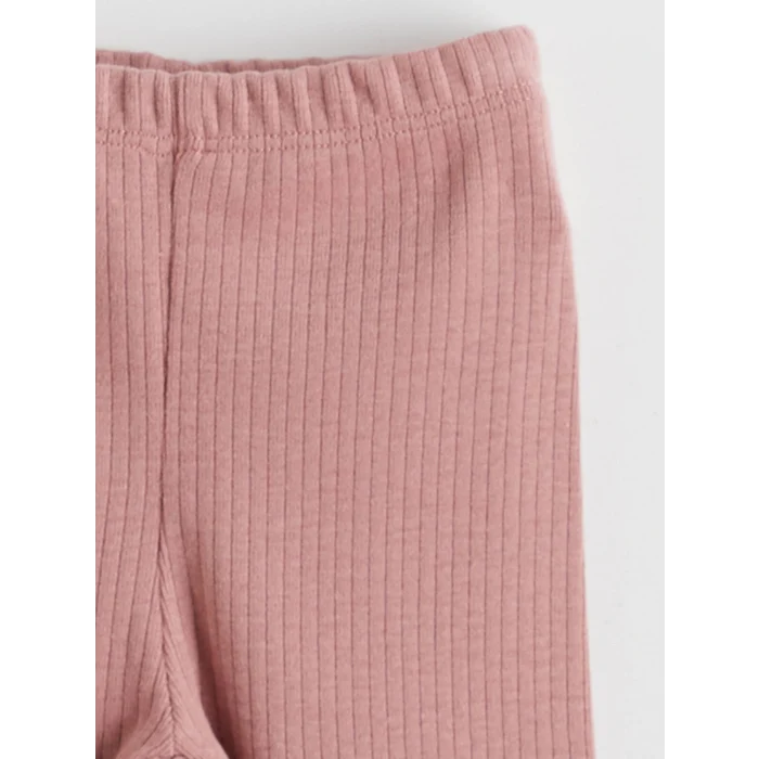 LC WAIKIKI Pembe Baskılı Kız Bebek Sweatshirt ve Tayt 2li