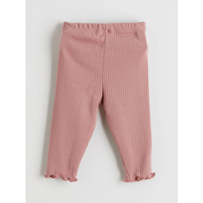 LC WAIKIKI Pembe Baskılı Kız Bebek Sweatshirt ve Tayt 2li