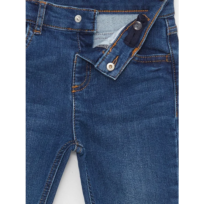 LCW baby İndigo Basic Erkek Bebek Jean Pantolon